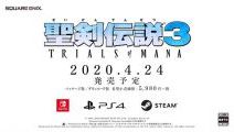 Nintendo Switch「聖剣伝説3 TRIALS of MANA」の発売日は2020年4月24日
