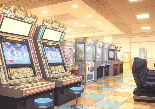 ゲーセンにいる50代前半くらいのババア