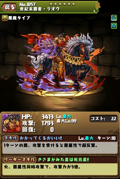 北斗コラボダンジョンで登場するキャラクター達！